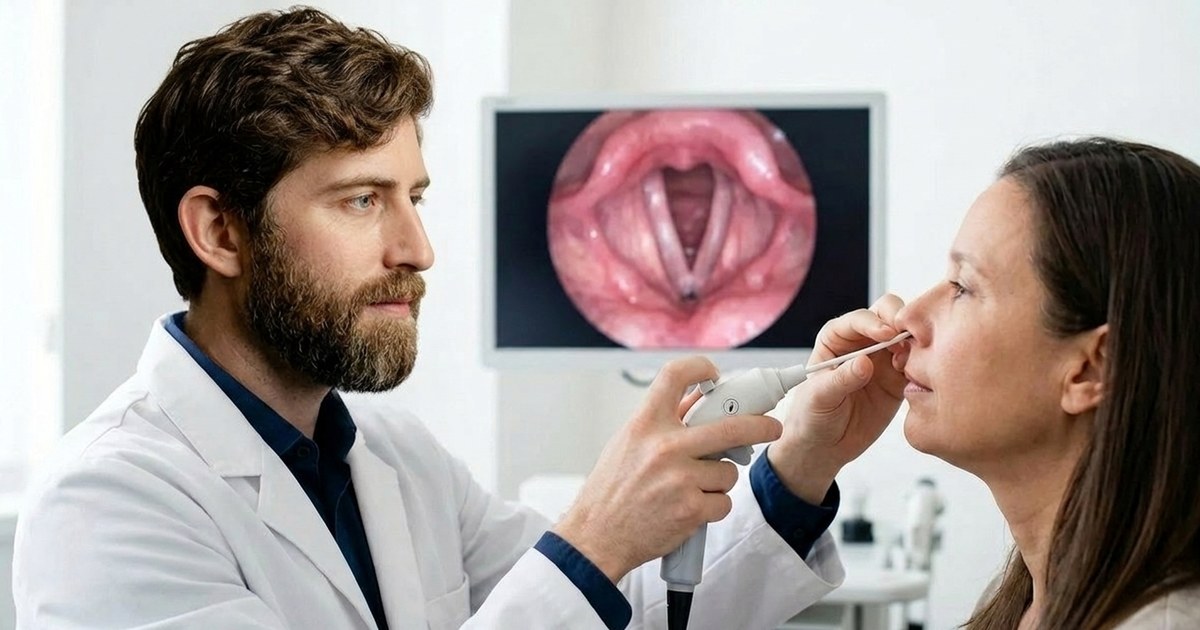 Avaliação de refluxo laringofaríngeo e sintomas de garganta em consulta de Otorrinolaringologia em Lisboa — Dr. Pedro Stapleton-Garcia
